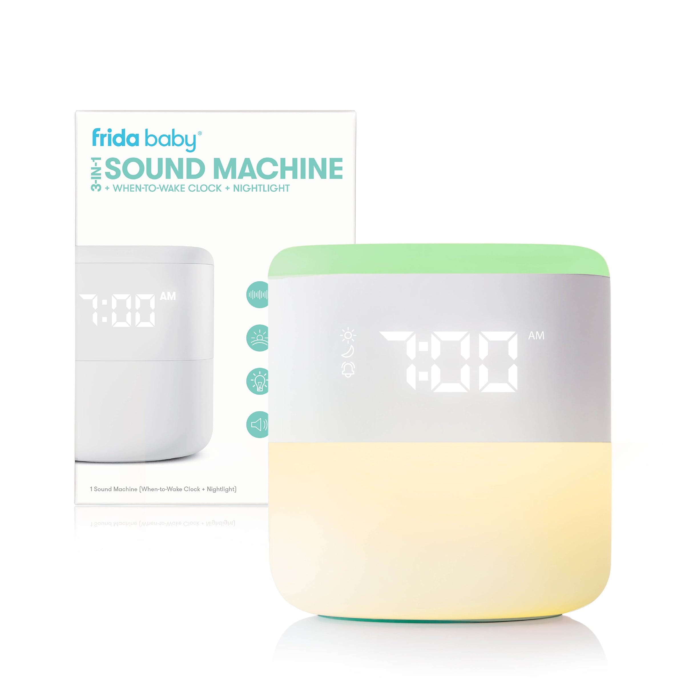 Frida 3-in-1 Sound Machine with When-To-Wake Clock and Nightlight product photo