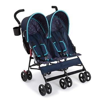 Delta Children LX Side by Side Stroller, Night Sky product photo